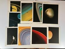 Lot Of 9 Original 1981 NASA JPL Voyager 2 Satellite Mission Photos Saturns Rings picture