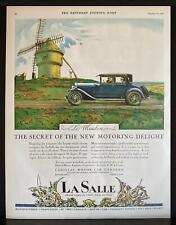 1927 Cadillac LaSalle Convertible Coupe Le Moulin Windmill Edw A Wilson Art Ad picture
