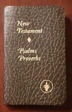 New Testament - Psalms, Proverbs 1968 Gideons International Pocket Bible BROWN picture