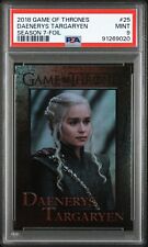 Daenerys Targaryen 2018 Game Of Thrones Season 7 Foil Parallel PSA 9 Mint #25 picture