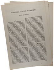 Kerensky February 1917 Russian Revolution 1917 Atlantic Monthly Essay 10pg picture