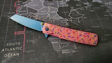 Dessert Warrior Folding Knife-steel handle-D2 blade-bearing-NEW-FREE SHIPPING picture