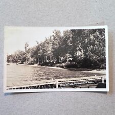 Higgins Lake ROSCOMMON Michigan RPPC Vintage Photo Postcard Circa 1930's picture