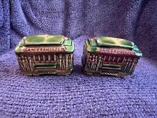Vintage San Francisco Cable Cars Salt and Pepper Made in Japan 2 x 3