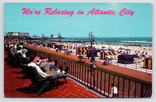c1950s Marlborough-Blenheim Hotel Boardwalk Atlantic City New Jersey NJ Postcard picture