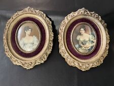 2 Vintage Cameo Creations Victorian Figures From Thomas Lawrence picture
