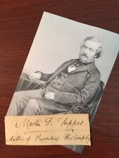MARTIN FARQUHAR TUPPER SIGNED SLIP WRITER, POET, AUTHOR OF PROVERBIAL PHILOSOPHY picture