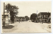 Hancock WI North Main Street Gas Station Store Fronts RPPC Real Photo Postcard picture