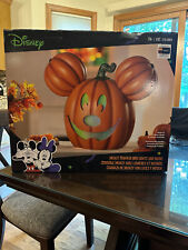 Disney Mickey Pumpkin Light Up & Musical Jack O Lantern Costco 2024 IN HAND NIB picture