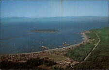 Neah Bay Washington Makay Indian Reservation Cape Flattery aerial view  postcard picture