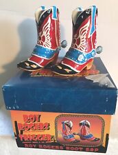Roy Rogers Boots Ceramic Salt & Pepper Shakers-New In Box picture
