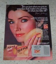 1984 print ad page - Buf-Puf face actress Morgan Brittany vintage 3M advertising picture