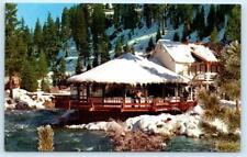 TAHOE CITY, Lake Tahoe CA ~Roadside RIVER RANCH LODGE Restaurant c1970s Postcard picture