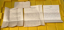 c.1900s Letters From Pacific University Oregon Board Trustees Handwritten & More picture
