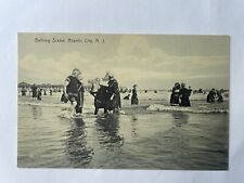 Bathing Scene Atlantic City Nj Postcard Early 1900s  Pier In Distance picture