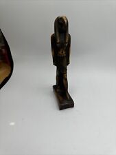Vintage Egyptian Thoth Statue Handmade Signed MCM Dated 1949 Estate Find Bone? picture
