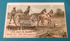 ANTIQUE VICTORIAN TRADE CARD BLACK AMERICANA LINIMENT FOR MAN OR BEAST picture