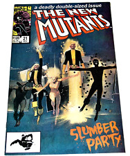 NEW MUTANTS #21 - DOUBLE SIZE - KEY: MULTIPLE 1STS - Bronze Age Marvel 1984 picture
