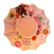 Vintage Meritage Pink Roses & Flowers Saucer. Complete Your Set Or Mix And Match picture