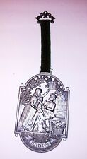 West Germany Pewter BMF Zinn Stamped Wall Plaque With Ribbon winter picture