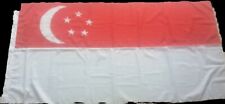 Vintage 1960s cotton 6ft x 3ft Singapore National Flag  picture