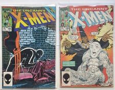 Uncanny X-Men #196 & #190 **TWO COMIC LOT** - Marvel Comics -1985 picture