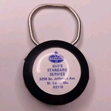 Vtg 80s Standard Oil Buds Standard Service St Louis Missouri Keychain Key Ring picture