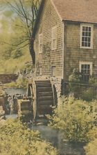 BREWSTER MA – The First Woolen Mill in America – Hand Colored Postcard picture