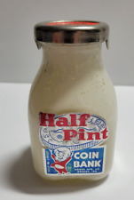 VINTAGE HALF PINT COIN BANK MILK No Lock And Key picture