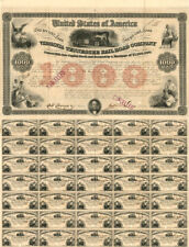 Virginia and Tennessee Railroad Co. - $1,000 - Railroad Bonds picture