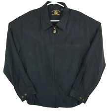 VTG Michelob Black Silk Bomber Jacket Eagle Dry Goods Men's L Signature Series picture