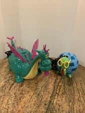 Disneyland Main Street Electrical Parade Dragon and Sipper Popcorn Buckets Set picture