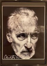 Christopher Lee Famous Horror Actor Framed (12' X 8') Hand Signed Photo With COA picture
