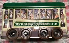 Vintage Hershey Transit Co #3 Trolly Car Candy Cookie Tin Rolling Wheels 2002 picture