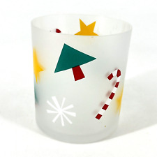Vintage Prisma Holiday Christmas 12 Oz Double Old Fashion Glass Replacement picture