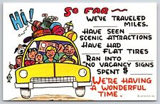 Comic Humor c1962 Roadtrip We're Having A Wonderful Time....CURT TEICH Postcard picture