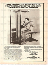 1984 CamTron Home Gym Equipment Vintage Magazine Ad  Physically Fit Man picture