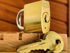 Olympus Brass Security Padlock w/ 3 Keys Locksport Lock NIB NOS 38mm picture