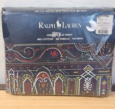 Rare Ralph Lauren Dartmoor Full Flat Sheet 100% Cotton Sealed picture