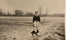 Vintage 1940s Young Man Wearing Baseball Player Uniform Original Photo P11za32 picture