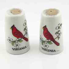 Vintage New Virginia Red Cardinal Salt & Pepper Shakers picture