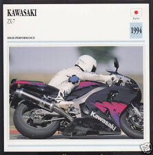 1994 Kawasaki ZX-7 ZX7 750cc Japan Bike Motorcycle Photo Spec Info Stat Card picture