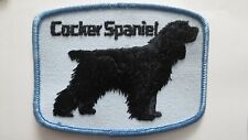 Vintage Cocker Spaniel Dog Patch, Black Cocker Spaniel picture