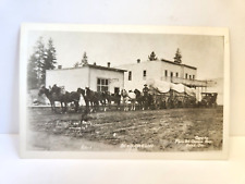 RPPC Bend Oregon 1910 Post Office Freight Wagon c1950s Repro Art Camera Shop picture