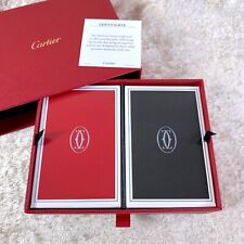 Authentic Cartier Playing Cards Black Red 2 Sets Gift From Cartier w/Box UNUSED picture