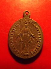 Poland 1900 Virgin Mary Jesus Antique Catholic medal congregation 1.41 gr brass picture