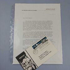 1971 NASA Boeing Lunar Roving Vehicle First Day Issue Stamp and Letter picture