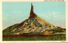 Postcard - Chimney Rock on the Oregon Trail near Bayard, Nebraska  0296 picture