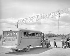 Auga Fria Migratory Labor Camp School Bus Photo Arizona Year 1940 picture