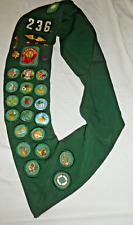 Vintage 1960's Girl Scout Sash  Merit Badges Pins picture